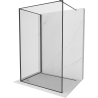 Mexen Kioto sprchová stena Walk-in 90 x 70 cm, čierny vzor, čierna - 800-090-212-70-70-070