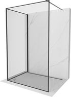 Mexen Kioto sprchová stena Walk-in 110 x 70 cm, čierny rám, čierna - 800-110-212-70-70-070