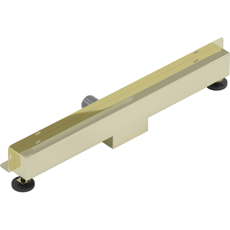 Mexen Flat Wall lineárny stenový odtok 2v1 60 cm, zlatý - 1530060