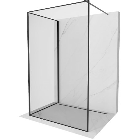 Mexen Kioto sprchová stena Walk-in 90 x 80 cm, čierny vzor, čierna - 800-090-212-70-70-080