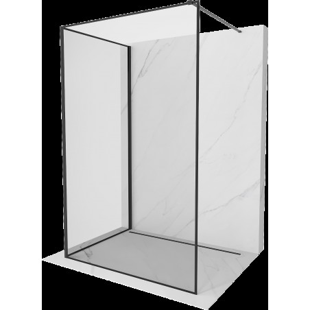 Mexen Kioto sprchová stěna Walk-in 110 x 90 cm, černý vzor, černá - 800-110-212-70-70-090