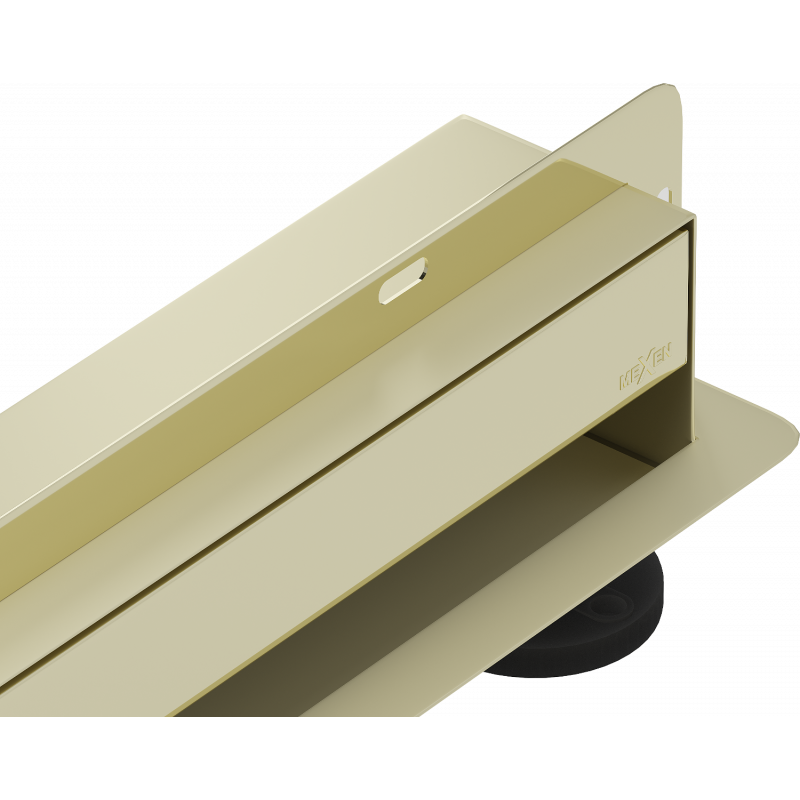 Mexen Flat Wall nástený lineárny odtok 2v1 90 cm, zlatý - 1530090
