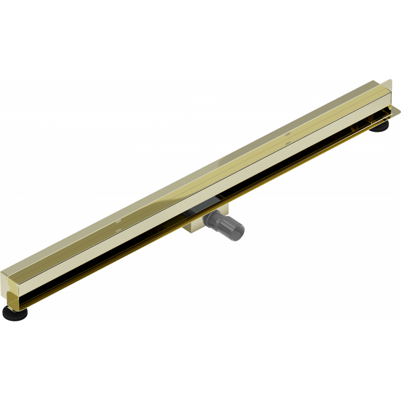 Mexen Flat Wall stenový lineárny odtok 2v1 110 cm, zlatý - 1530110