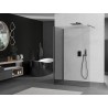 Mexen Kioto sprchová stena Walk-in 100 x 75 cm, transparentná, tmavý kov - 800-100-212-95-00-075