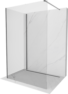 Mexen Kioto sprchová stena Walk-in 100 x 75 cm, transparentná, tmavý kov - 800-100-212-95-00-075