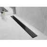 Mexen Flat MGB odtokový žľab 80 cm, čierne sklo - 1026080-15