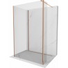 Mexen Kioto sprchový panel Walk-in 135 x 70 x 30 cm, transparentný, ružové zlato - 800-135-070-221-60-00-030