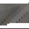 Mexen Kioto sprchový panel Walk-in 135 x 70 x 30 cm, transparentný, ružové zlato - 800-135-070-221-60-00-030