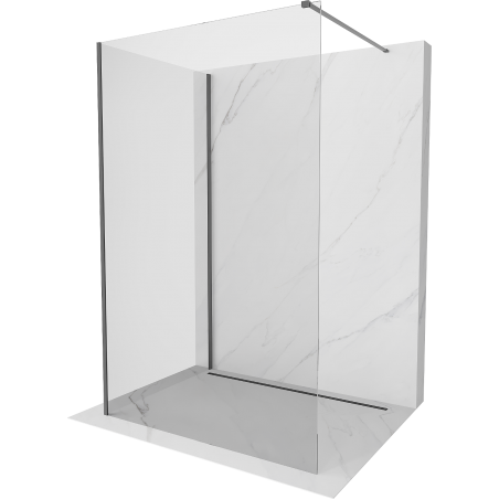 Mexen Kioto sprchová stena Walk-in 135 x 120 cm, transparentná, gun metal - 800-135-212-95-00-120