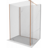 Mexen Kioto sprchová stěna Walk-in 100 x 80 x 30 cm, transparentní, růžové zlato - 800-100-080-221-60-00-030