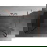 Mexen Kioto sprchová stěna Walk-in 140 x 70 x 40 cm, transparentní, růžové zlato - 800-140-070-221-60-00-040