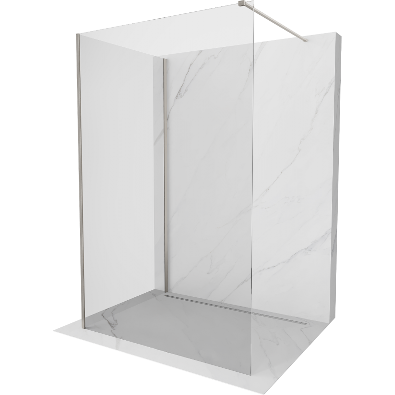 Mexen Kioto sprchový panel Walk-in 140 x 120 cm, transparentný, nerezová oceľ - 800-140-212-97-00-120