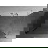 Mexen Kioto sprchová stěna Walk-in 120 x 90 cm, černý vzor, kartáčovaný nikl - 800-120-212-97-70-090