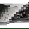 Mexen Kioto sprchový stěnový Walk-in 110 x 85 x 30 cm, transparentní, kartáčovaný měď - 800-110-085-221-65-00-030