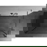 Mexen Kioto sprchová stěna Walk-in 140 x 70 x 30 cm, transparentní, gun gray kartáčovaný - 800-140-070-221-66-00-030
