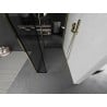 Mexen Kioto sprchová stena Walk-in 120 x 90 x 40 cm, čierny vzor, zlatý - 800-120-090-221-50-70-040