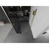 Mexen Kioto sprchová stena Walk-in 110 x 90 x 40 cm, čierny vzor, zlatá brúsená - 800-110-090-221-55-70-040