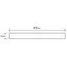 Mexen M33 mriežka odtokového žľabu 80 cm, chrómová - 1033080