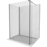 Mexen Kioto sprchová stena Walk-in 120 x 90 x 40 cm, transparentná, brúsená gun gray - 800-120-090-221-66-00-040