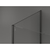Mexen Kioto sprchová stena Walk-in 100 x 100 x 40 cm, transparentná, brúsená zbraňovo sivá - 800-100-100-221-66-00-040