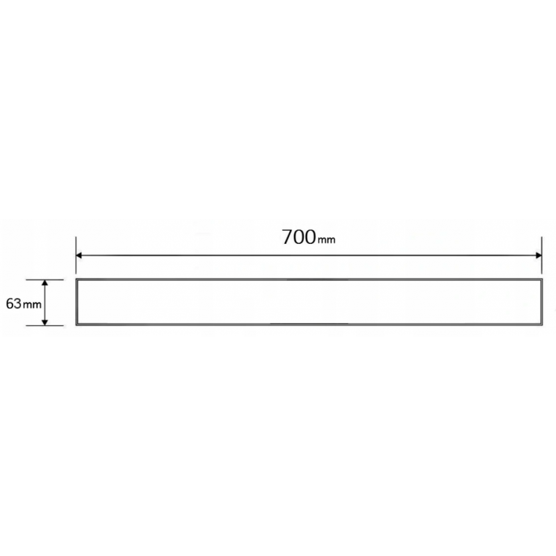 Mexen Flat M33 krycia do lineárneho odtoku 70 cm, inox - 1033070