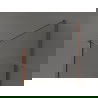 Mexen Kioto sprchová stěna Walk-in 100 x 100 x 40 cm, černý vzor, mosaz kartáčovaná - 800-100-100-221-65-70-040