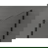 Mexen Kioto sprchový panel Walk-in 105 x 90 x 30 cm, priehľadný, čierny - 800-105-090-221-70-00-030
