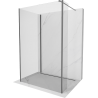 Mexen Kioto sprchová stena Walk-in 100 x 80 x 30 cm, transparentná, gun metal - 800-100-080-221-95-00-030