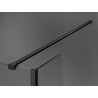 Mexen Kioto sprchová stena Walk-in 125 x 90 x 40 cm, priehľadná, čierna - 800-125-090-221-70-00-040