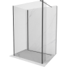 Mexen Kioto sprchová stena Walk-in 120 x 100 x 40 cm, transparentná, čierna - 800-120-100-221-70-00-040
