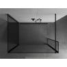 Mexen Kioto sprchová stena Walk-in 120 x 110 x 30 cm, čierny vzor, čierna - 800-120-110-221-70-70-030