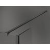 Mexen Kioto sprchová stena Walk-in 100 x 80 x 40 cm, čierny vzor, gun metal - 800-100-080-221-95-70-040