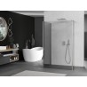 Mexen Kioto sprchová stena Walk-in 120 x 90 x 30 cm, transparentná, kartáčovaný nikel - 800-120-090-221-97-00-030