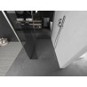 Mexen Kioto sprchová stena Walk-in 120 x 90 x 30 cm, transparentná, kartáčovaný nikel - 800-120-090-221-97-00-030
