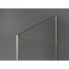 Mexen Kioto sprchová stena Walk-in 120 x 90 x 30 cm, transparentná, kartáčovaný nikel - 800-120-090-221-97-00-030