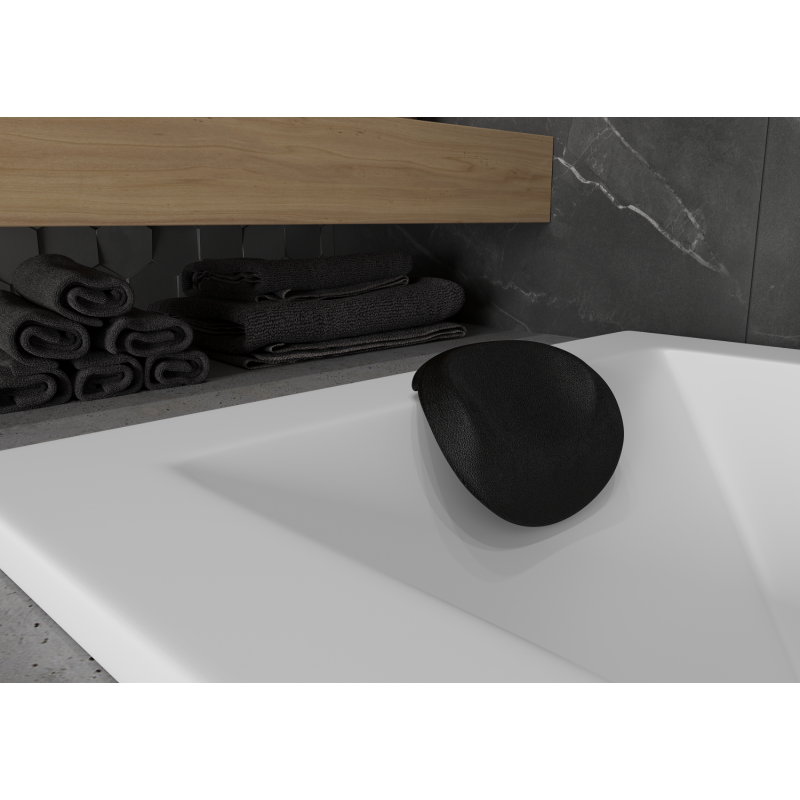 Mexen M07 opierka hlavy na vaňu, čierna - 55007-70