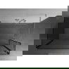 Mexen Kioto sprchový panel Walk-in 130 x 70 x 30 cm, čierny vzor, brúsený nikl - 800-130-070-221-97-70-030