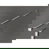 Mexen Kioto sprchová stěna Walk-in 140 x 70 x 30 cm, černý vzor, kartáčovaný nikl - 800-140-070-221-97-70-030