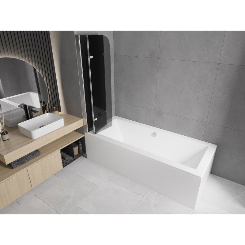 Mexen Felix sprchový panel 3-krídlový 120 x 140 cm, grafit, chróm - 890-120-003-01-40