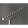 Mexen Kioto sprchová stěna Walk-in 140 x 100 x 40 cm, černý vzor, kartáčovaný nikel - 800-140-100-221-97-70-040