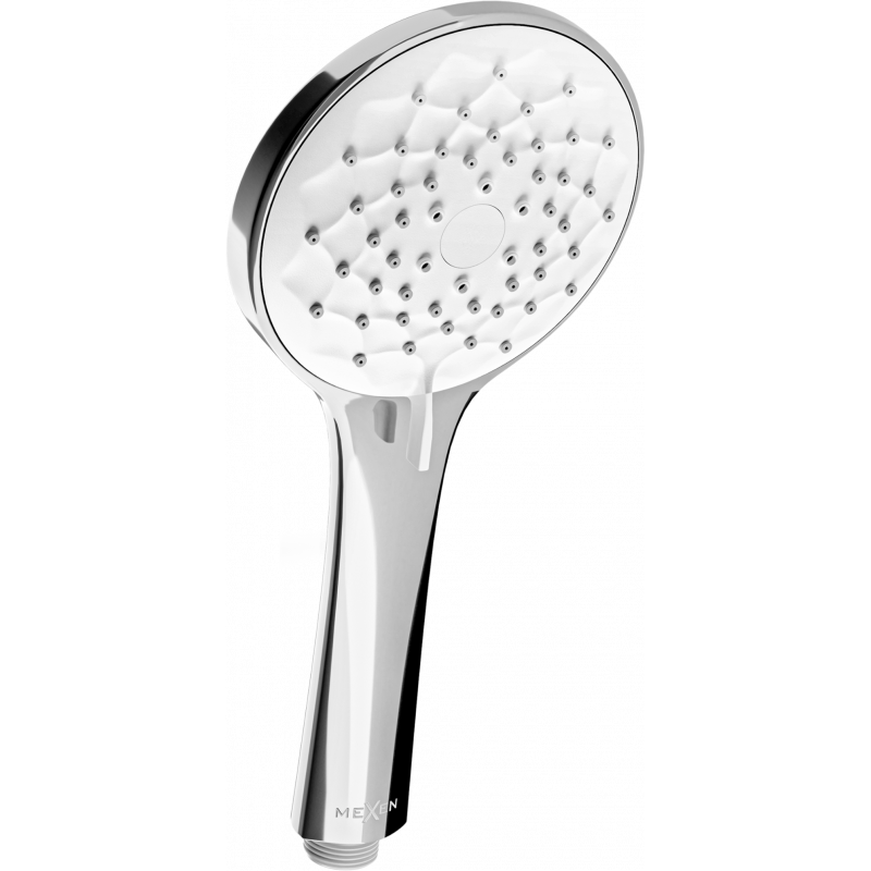 Mexen R-74 3-funkčná sprchová hlavica, chróm/biela - 79574-00