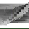 Mexen Kioto sprchový panel Walk-in 130 x 75 cm, priehľadný, kartáčovaný niklový - 800-130-202-97-00-075