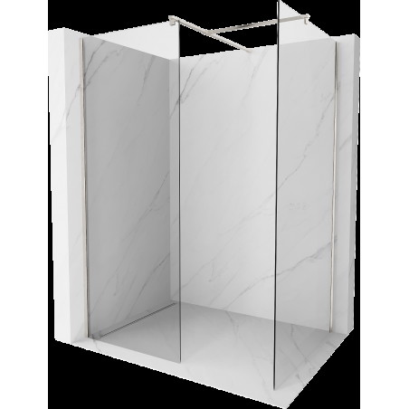 Mexen Kioto sprchová zástena Walk-in 170 x 105 cm, transparentná, brúsený nikels - 800-170-202-97-00-105