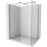 Mexen Kioto sprchová stena Walk-in 80 x 80 cm, transparentná, gun metal - 800-080-202-95-00-080
