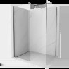 Mexen Kioto sprchová stena Walk-in 150 x 100 cm, transparentná, gun metal - 800-150-202-95-00-100