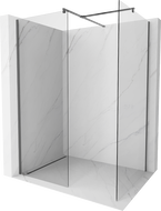Mexen Kioto sprchová stena Walk-in 155 x 90 cm, priehľadná, gun metal - 800-155-202-95-00-090