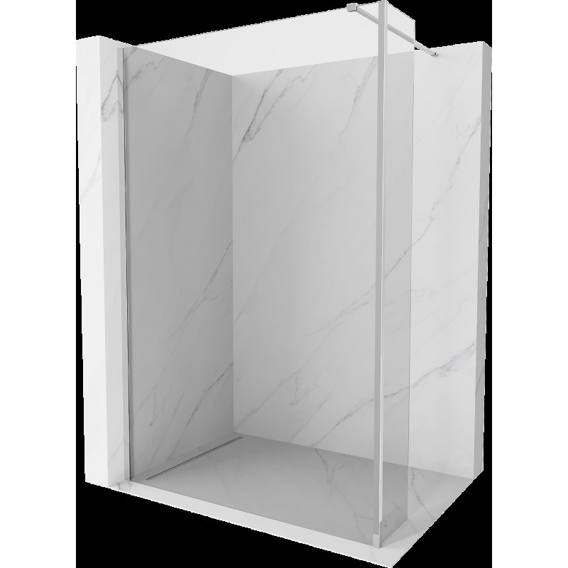 Mexen Kioto sprchová stěna Walk-in 95 x 30 cm, průhledná, chrom - 800-095-212-01-00-030