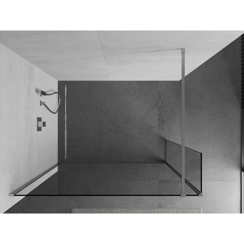 Mexen Kioto sprchová stena Walk-in 95 x 40 cm, transparentná, chróm - 800-095-212-01-00-040
