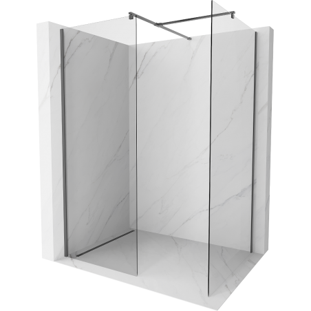Mexen Kioto sprchová zástena Walk-in 170 x 70 cm, transparentná, gun metal - 800-170-202-95-00-070