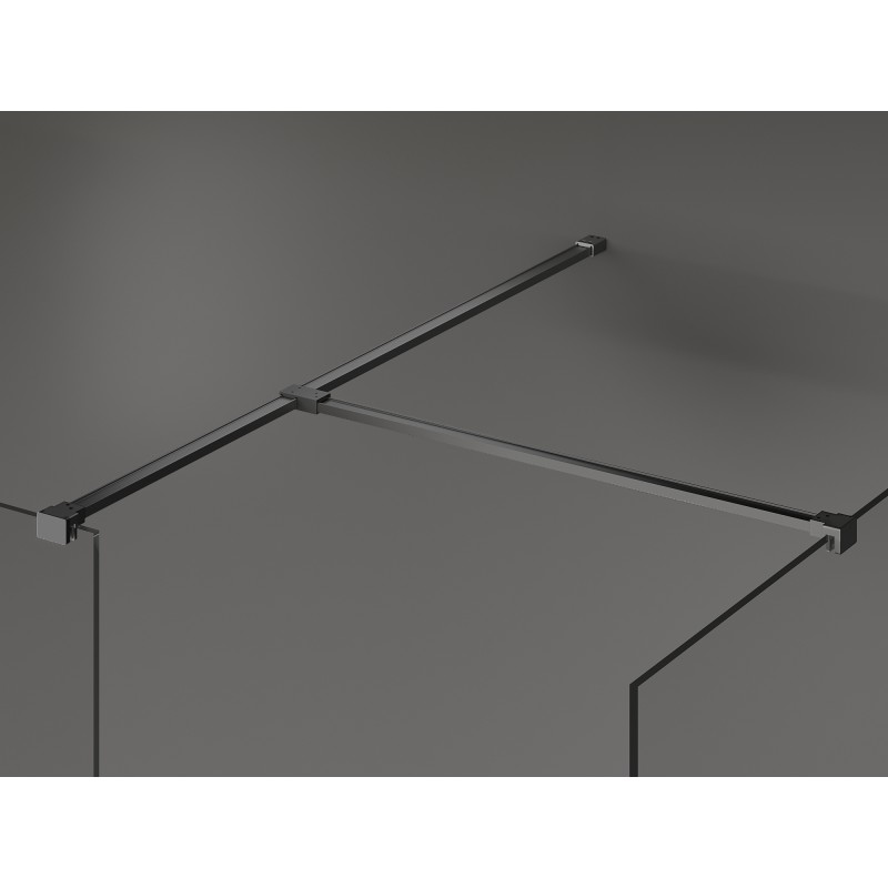 Mexen Kioto sprchová stena Walk-in 170 x 110 cm, priehľadná, gun metal - 800-170-202-95-00-110